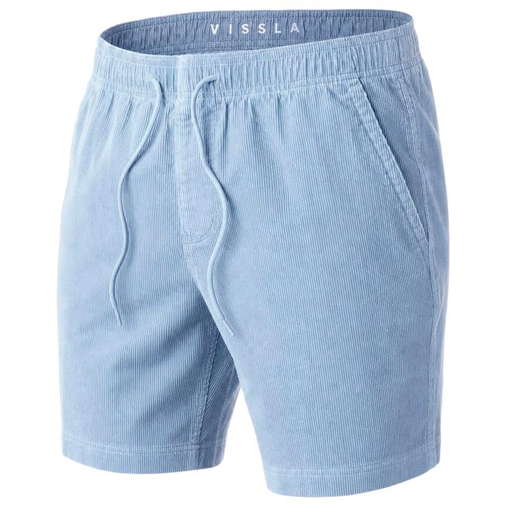 Vissla Pantaloncini No See Ums Cord Eco 17" Elastic Light Slate Presentazione