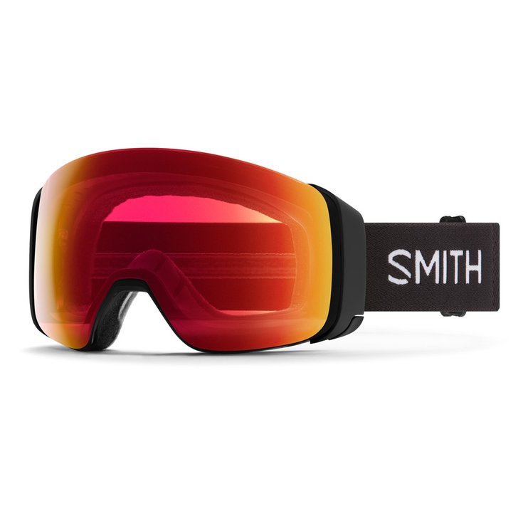 Smith Masque de Ski 4d Mag Black Chromapop Photochrom Red Miror + Chromapop Storm Rose Flash Présentation