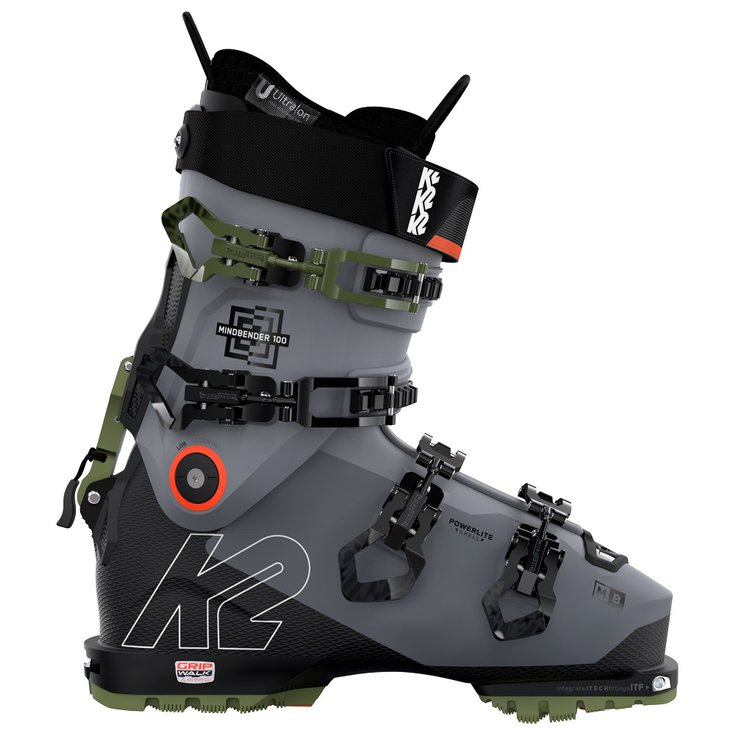 K2 Chaussures de Ski Mindbender 100 MV Gray Blue 
