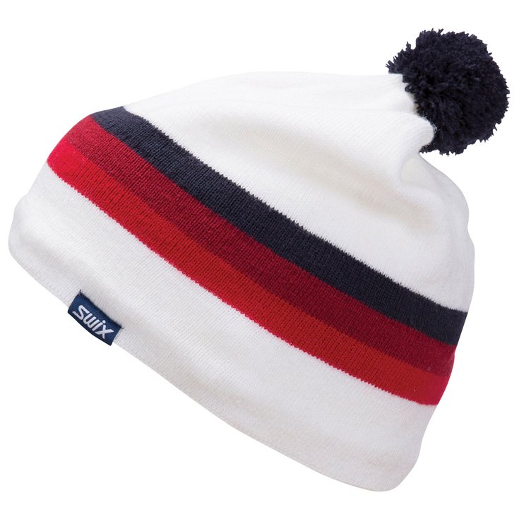 Swix Nordic Beanie Marka Snow White/red Overview