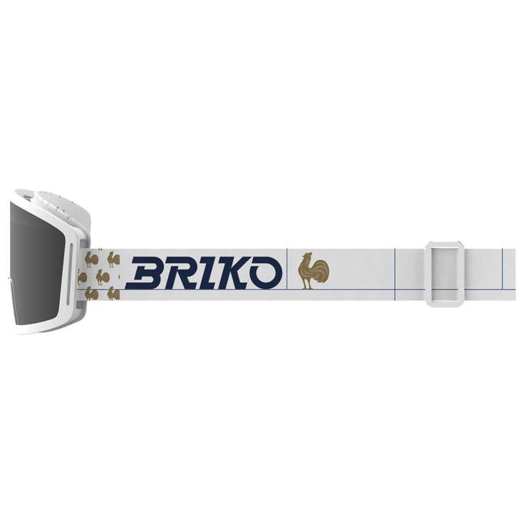 Briko Skibrillen Frostbite Kids France Matt White Tangaroa Blue Silver Mirror Voorstelling
