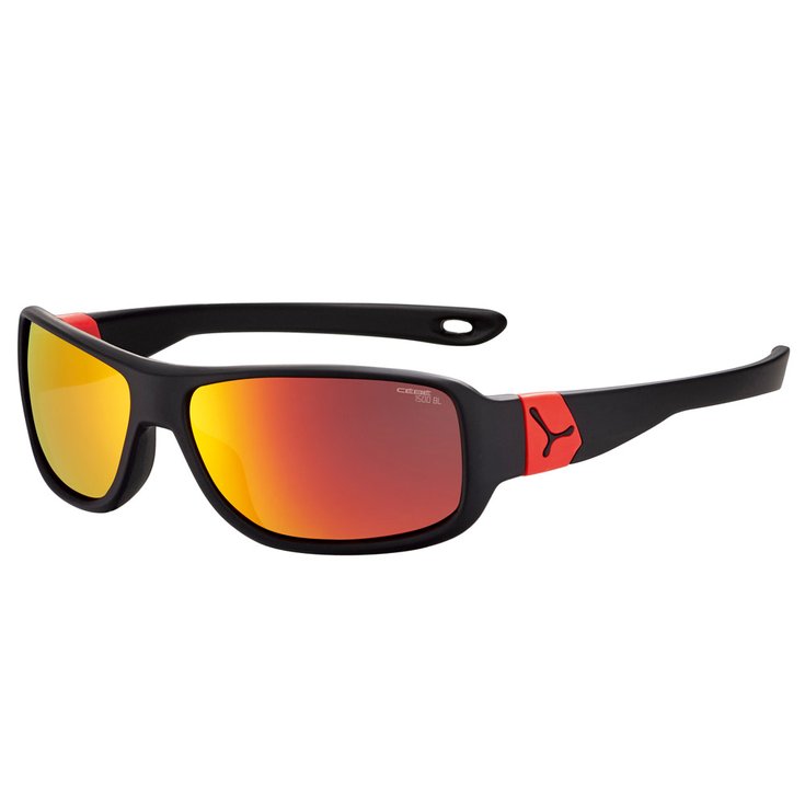 Cebe Sunglasses Scrat Matt Black Red 1500 Grey PC Blue Light Red Flash Mirror Overview