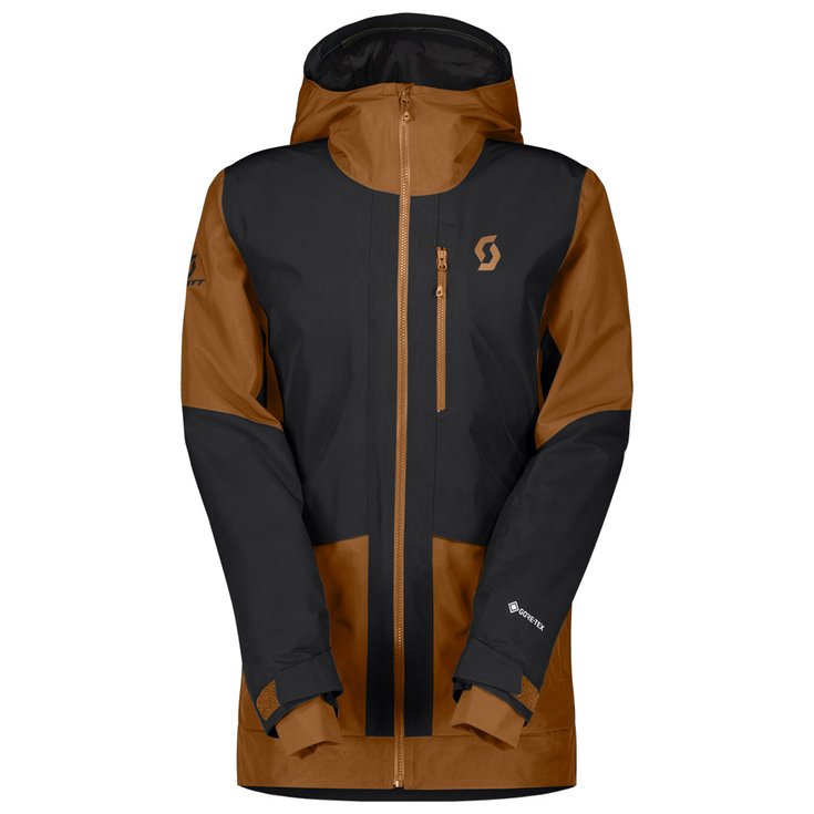 Scott Skijacke M's Vertic Gtx 2L Jacket Black Bread Brown Präsentation