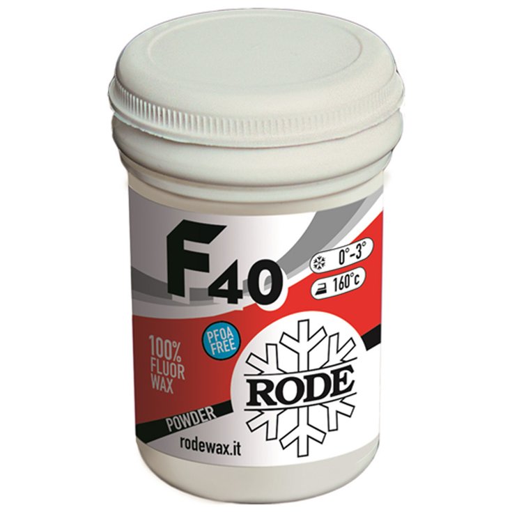 Rode Top afwerking F40 Fluor Powder Voorstelling