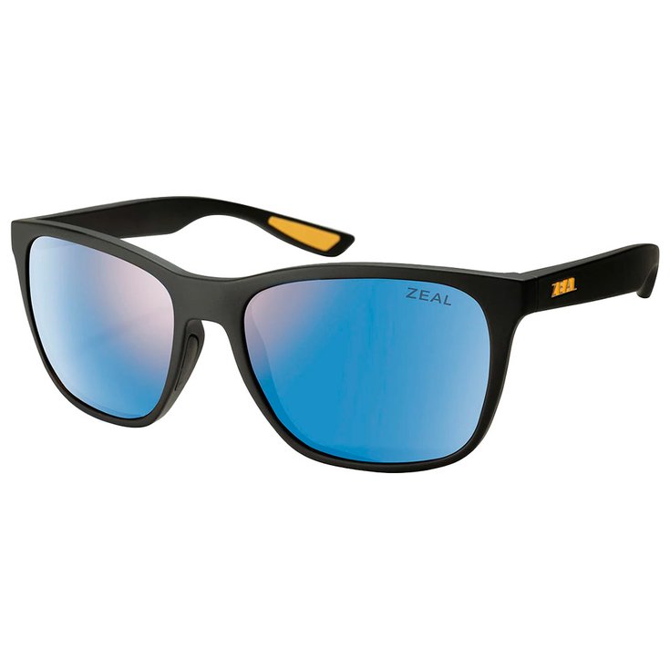 Zeal Zonnebrillen Fremont Matte Black Ellume Polarized Horizon Blue Voorstelling