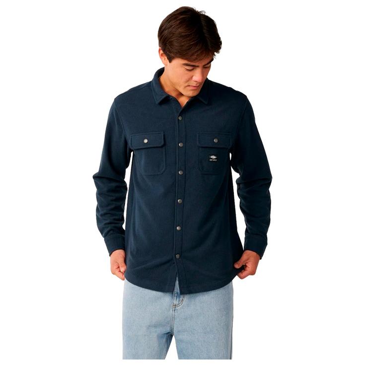 Rip Curl Overhemden Sessions Polar Fleece Dark Navy Voorstelling