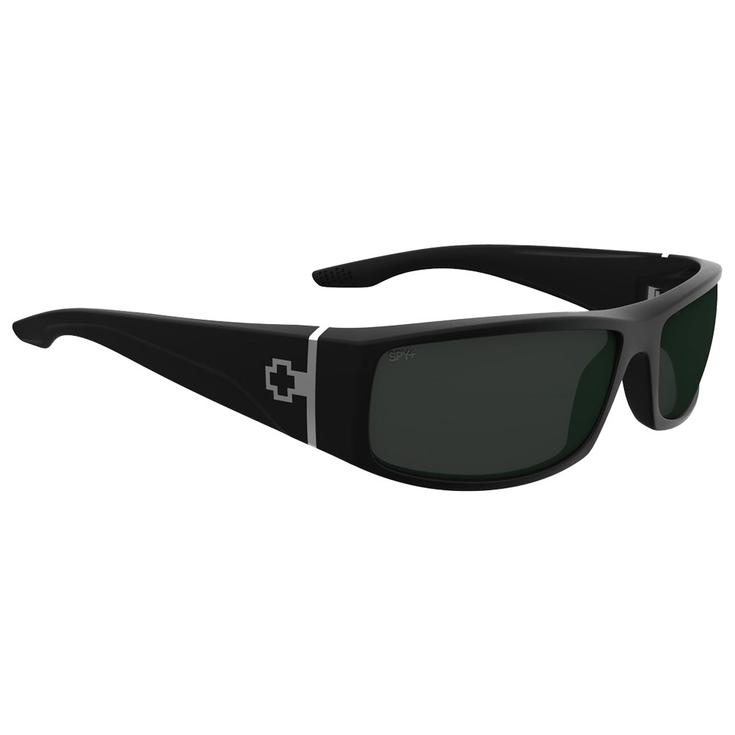 Spy Lunettes de soleil Cooper Matte Black Happy Gray Green Présentation