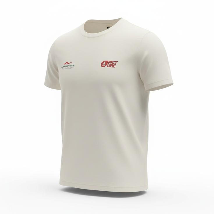 Picture Tee-shirt Dad & Son Chamonix Natural White Présentation