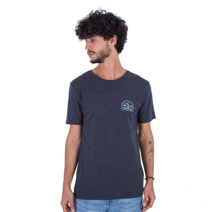 Hurley Tee-Shirt Everyday Born To Hula Black Heather Overview