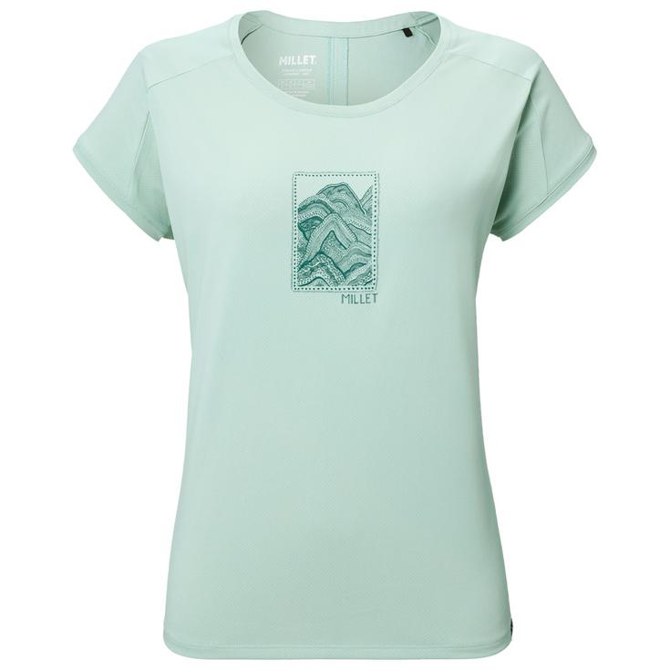 Millet Camiseta de trekking Seneca Short Sleeve W Seaweed Presentación