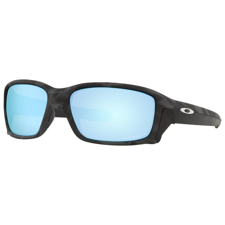 Oakley Sunglasses Straightlink Matt Black Camo Prizm Deep Water Polarized Overview