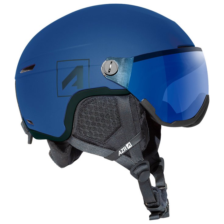 AZR Visor helmet Orion Visor Junior Bleu Noir Mat Irisé Bleu Overview