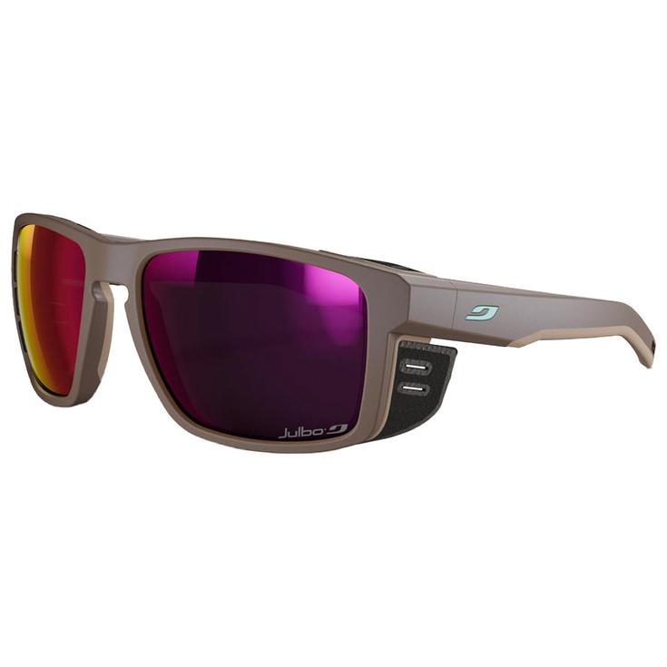 Julbo Lunettes de soleil Shield Kilian Jornet Mat Marron Foncé Marron Clair Reactiv 0-4 High Contrast Présentation