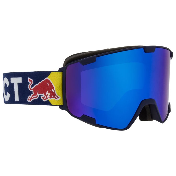 Red Bull Spect Masque de Ski Park Dark Blue Snow Smoke With Blue Mirror Profil