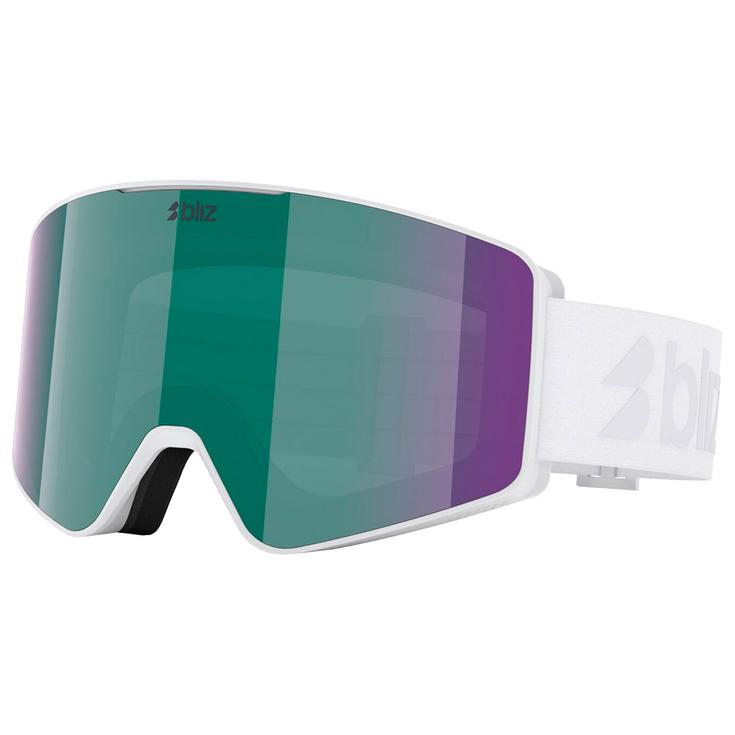 Bliz Skibrillen G001 Matte White Brown Green Multi Voorstelling