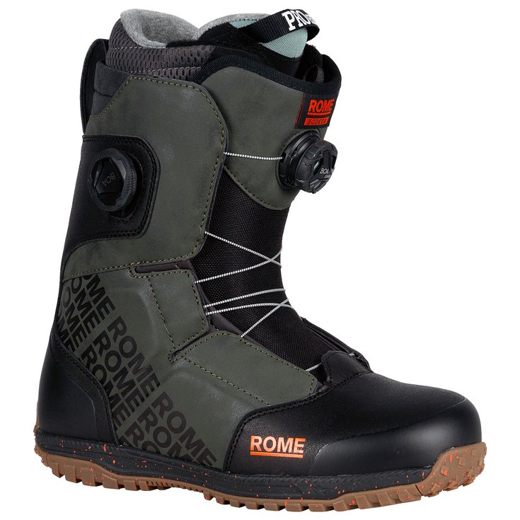 Rome Boots Bodega Boa Black/Olive Voorstelling
