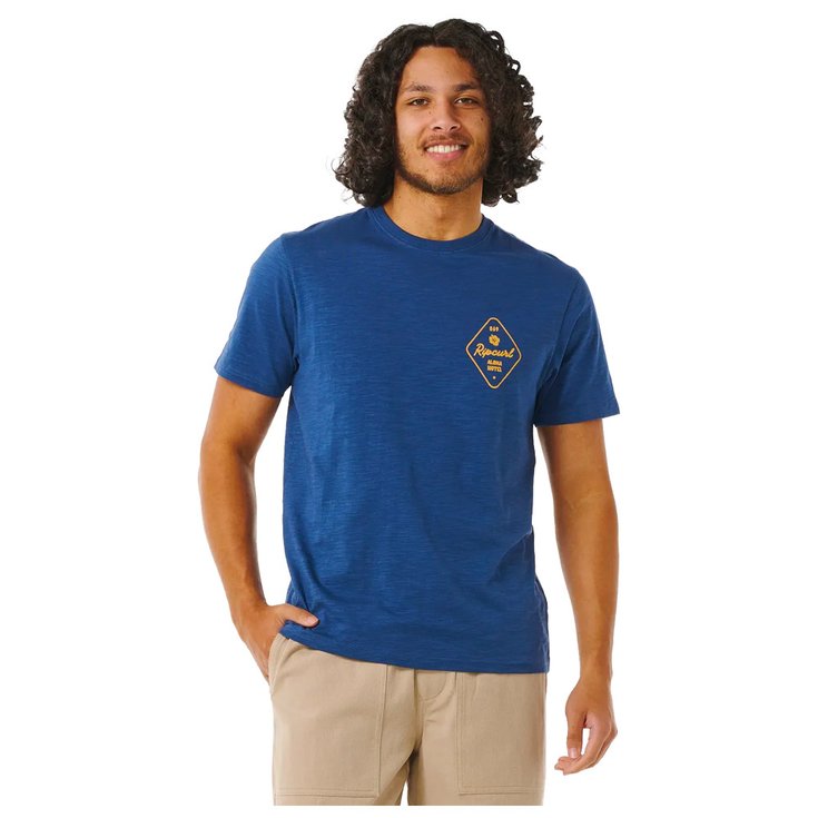 Rip Curl T-shirts Aloha Hotel Drop In Washed Navy Voorstelling