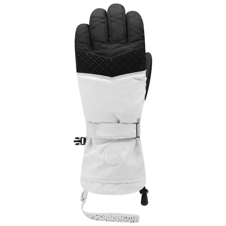 Racer Gloves Aloma 6 Black White Overview