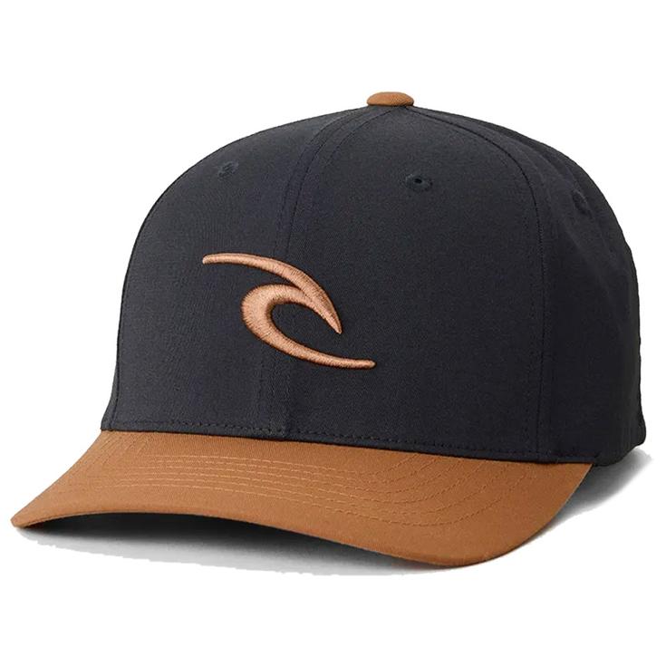 Rip Curl Cap Tepan 2.0 Flexfit Cap Black Tan Overview