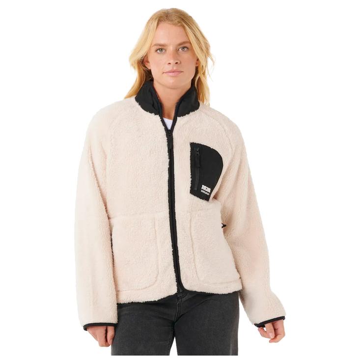 Rip Curl Fleece Shore Break Polar Fleece Off White Black Overview
