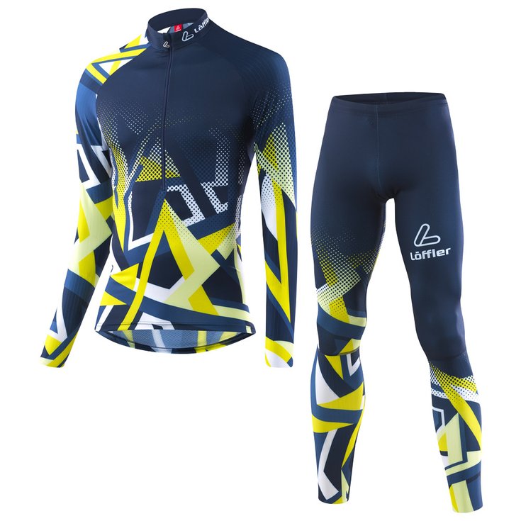 Loffler Langlauf Anzüge Racesuit Worldcup Lemon Präsentation