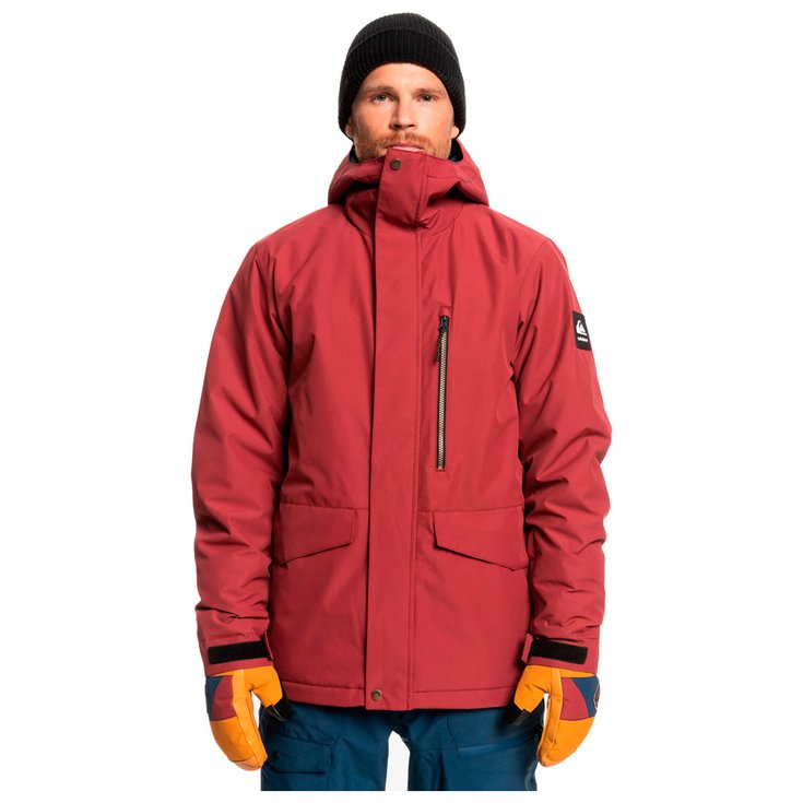 Quiksilver Ski Jacket Mission Solid Ruby Wine Overview