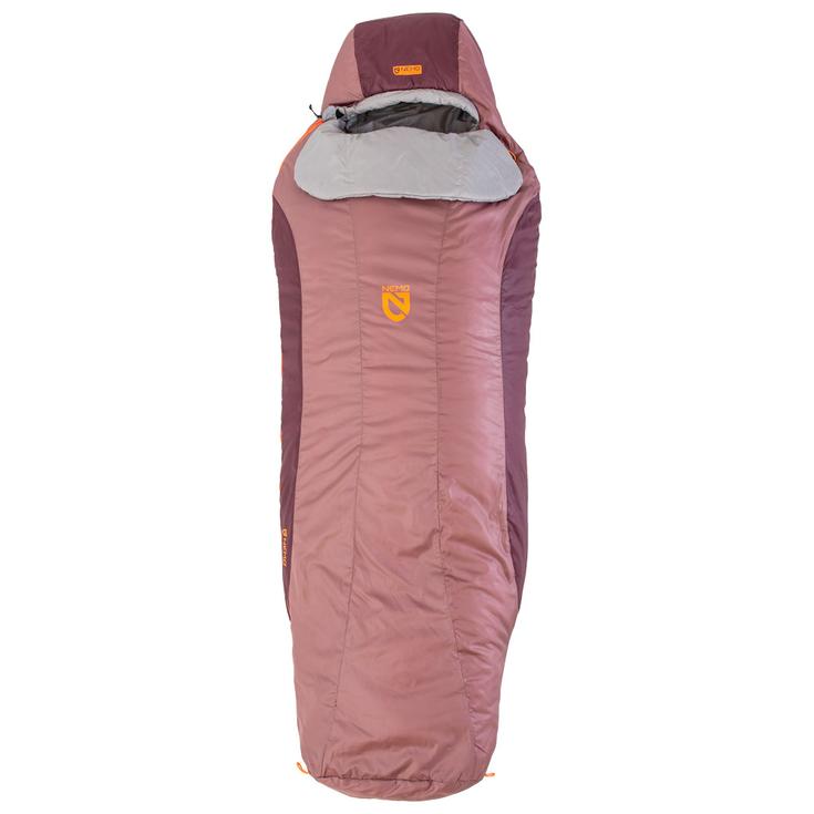 Nemo Schlafsack Tempo Women's 35 Twilight Mauve Paloma Gray Präsentation