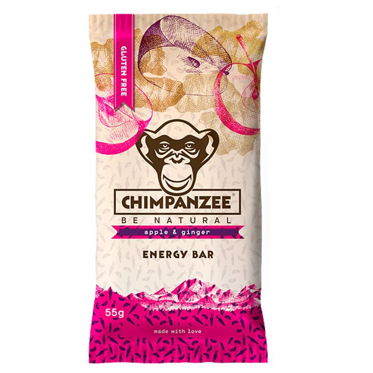 Chimpanzee Energy bar Energy Bars 55g Pomme & Gingembre Overview