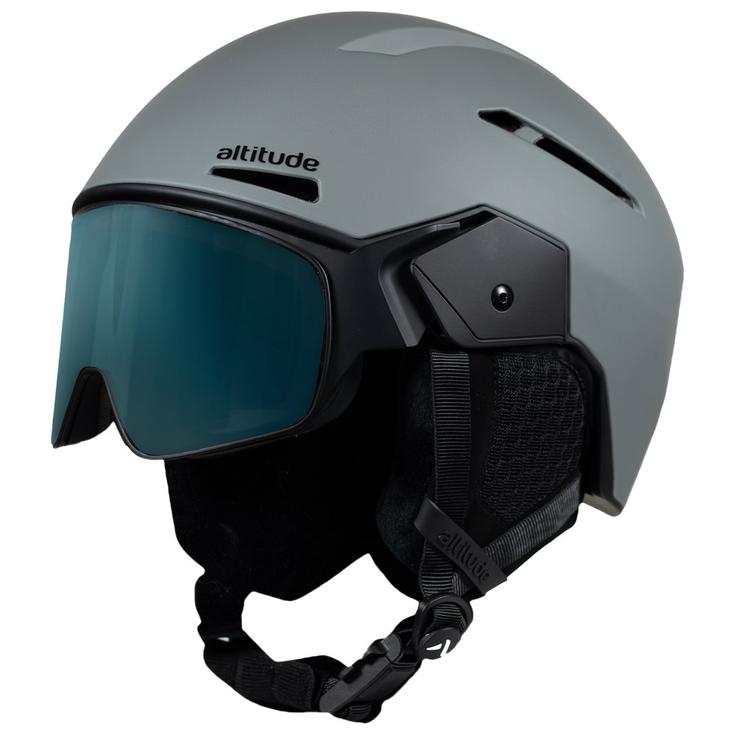 Altitude Eyewear Skihelm mit Visier Stratos Visor Grey Metalic Präsentation