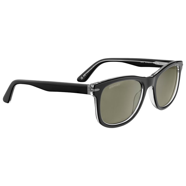 Serengeti Lunettes de soleil Danny Shiny Black Translucent Mineral Polarized 555nm Présentation
