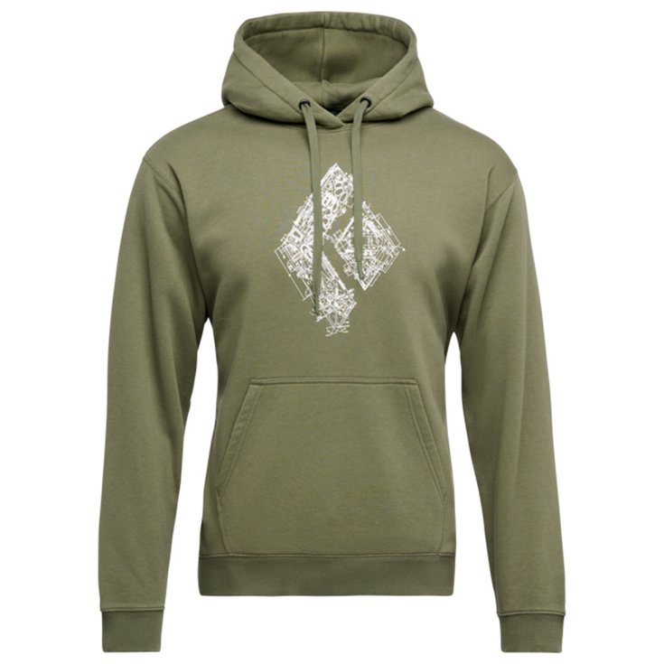 Black Diamond Climbing sweatshirt M Engineered Diamond Pull Over Hoody Tundra Overview
