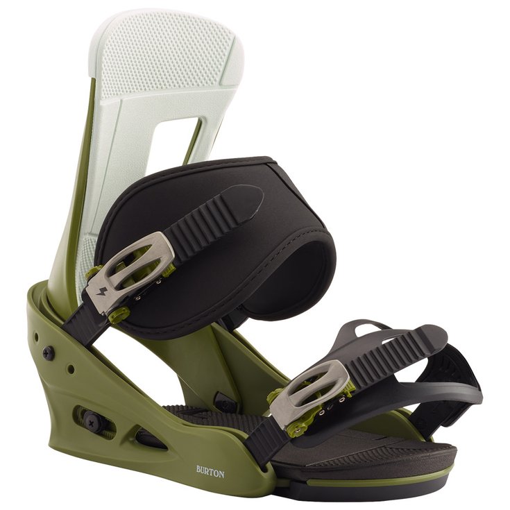 Burton Snowboard Binding Freestyle Camp On Green Overview