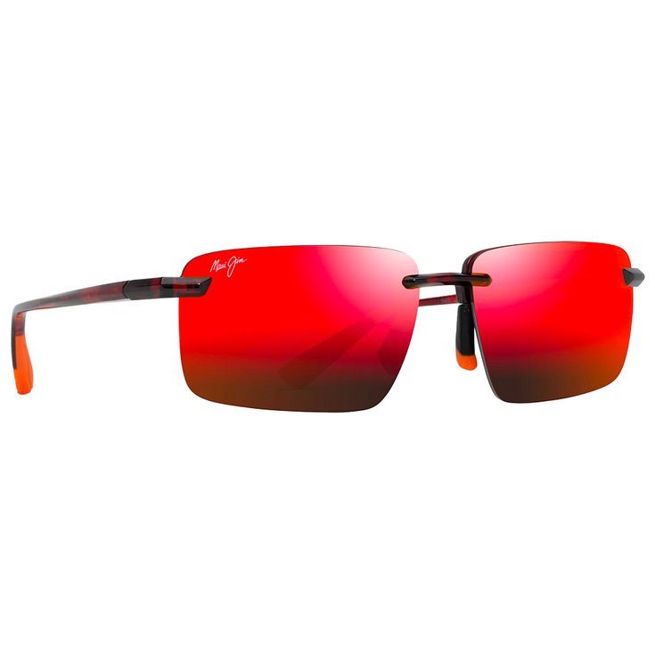 Maui Jim Zonnebrillen Laulima Havane Rouge Brillant Hawaii Lava MauiPure Voorstelling