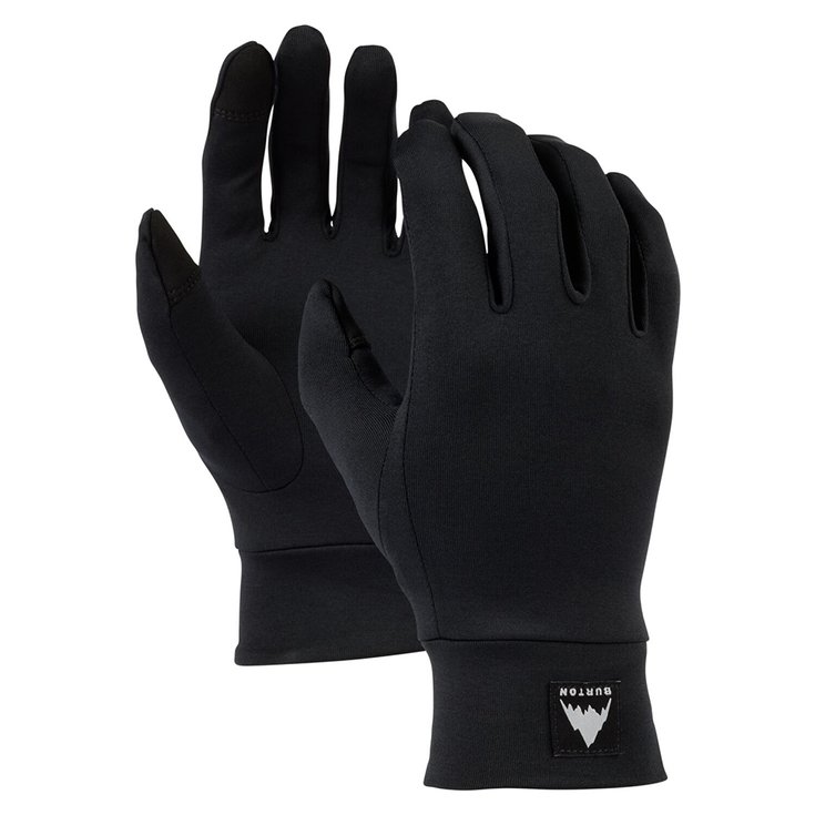 Burton Gloves Touchscreen Lightweight Liner True Black Overview