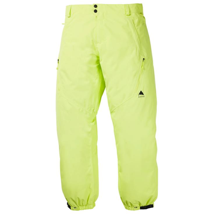 Burton Pantalones de esqui Reserve 2L Relaxed Pants Glow Yellow Green Presentación