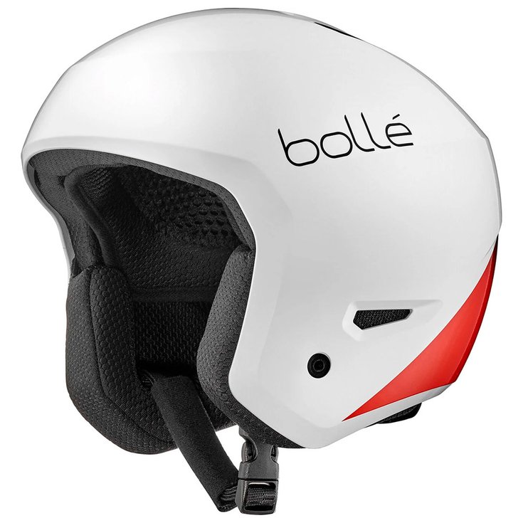 Bollé Casque Medalist Youth White Black Red Shiny Présentation