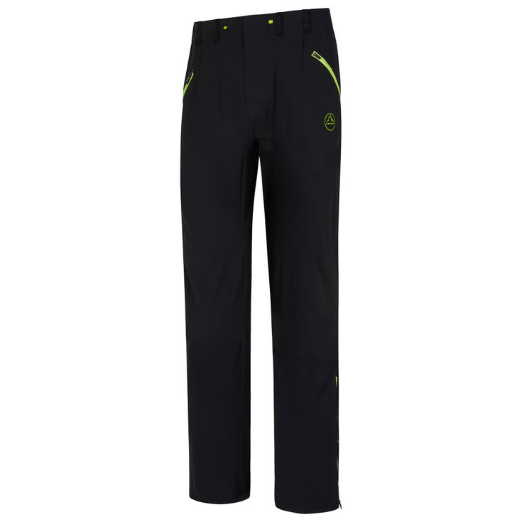 La Sportiva Hiking pants Monument Pant Black Lime Punch Summer 2023 Glisshop