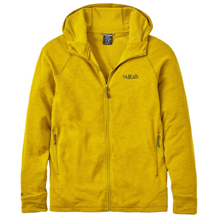 RAB Fleece Nexus Hoody Dark Pollen Präsentation