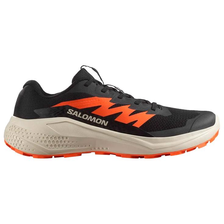 Salomon Trailschoenen Alphaglide Black Rainy Day Red Orange Voorstelling