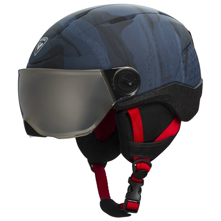 Rossignol Skihelm mit Visier Whoopee Visor Impacts Dark Blue Präsentation