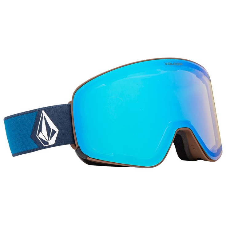 Volcom Skibrillen Odyssey Navy Cobalt Ice Chrome + Dark Grey Voorstelling