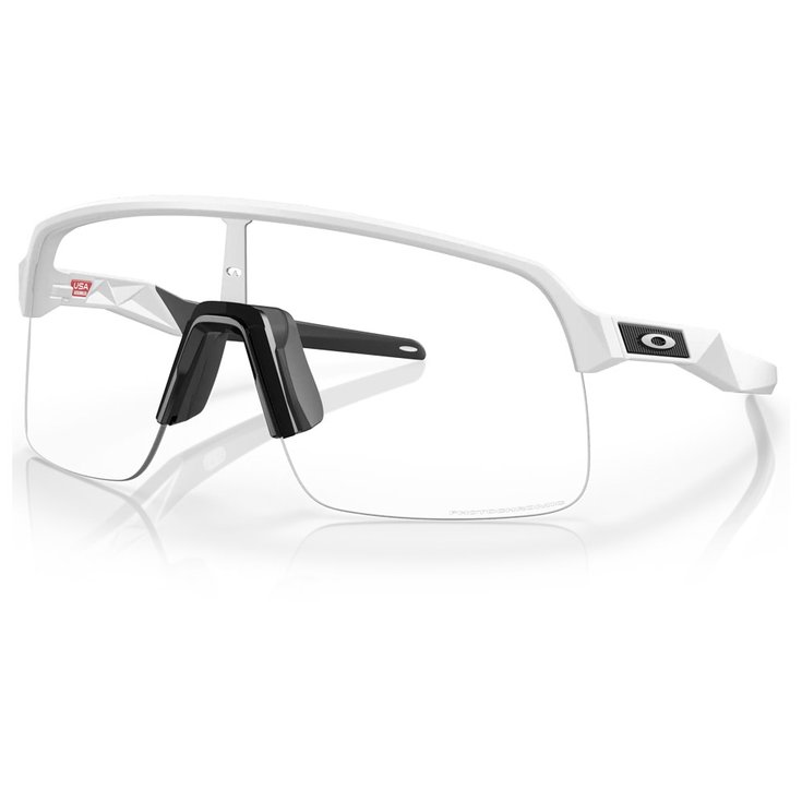 Oakley Sunglasses Sutro Lite Matte White Clear to Black Iridium Photochromic Overview
