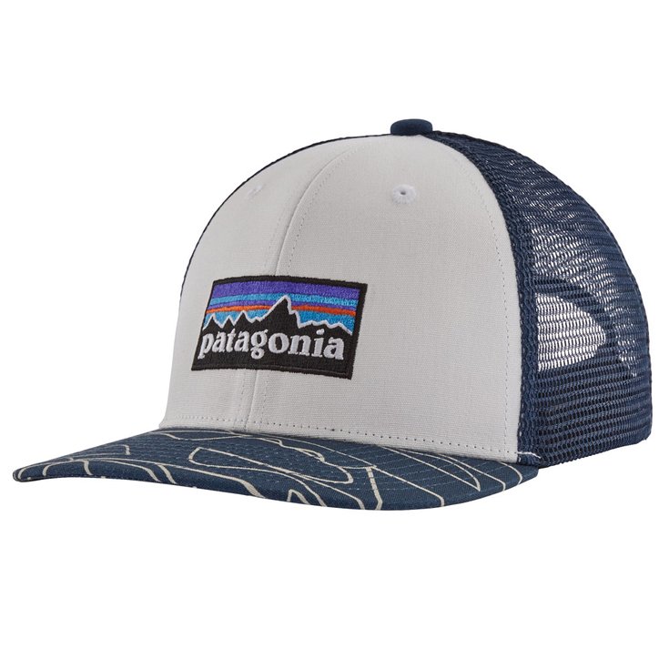 Patagonia Berretto Kid's Trucker Hat P-6 Logo White Bartolome Sm Presentazione