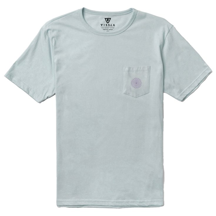 Vissla T-shirts Psycho Surf Organic Grey Mist Voorstelling
