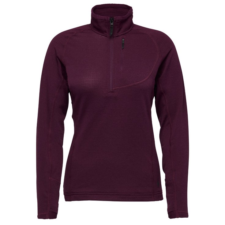 Black Diamond Fleece Coefficient LT Quarter Zip Blackberry Präsentation