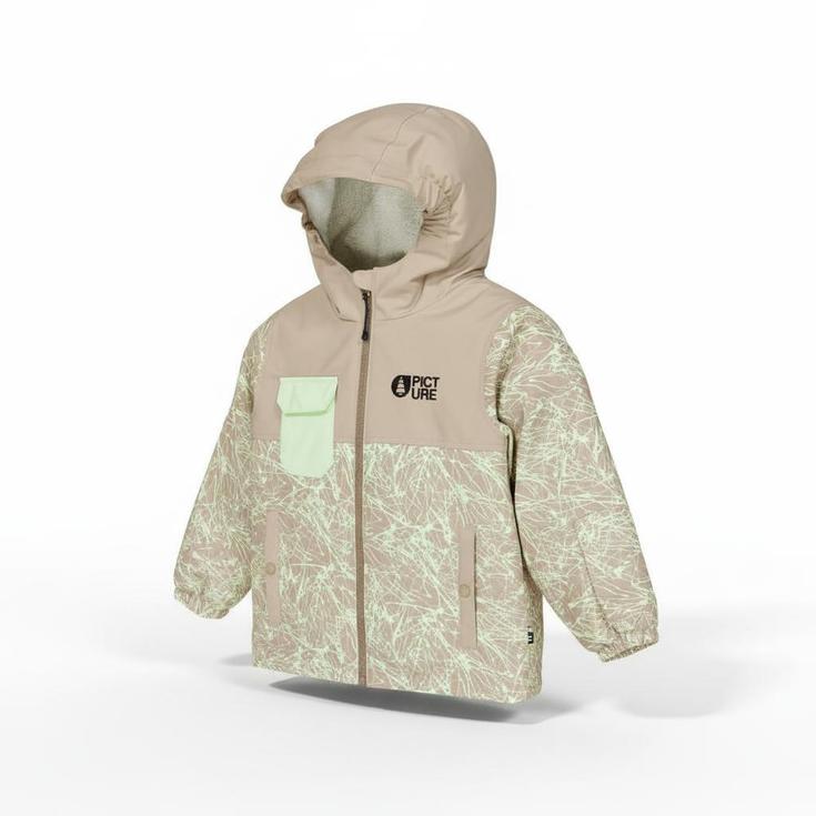 Picture Blouson Ski Snowy Printed Toddler Textury Print Roebuck Présentation