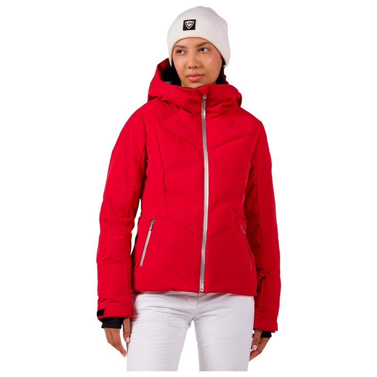 Rossignol Technisch jasje W Blackside Puffy Jkt Ruby Red Voorstelling