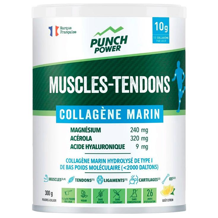 Punch Power Integratore alimentare Muscles Tendons Collagène Marin 300 g Citron Presentazione