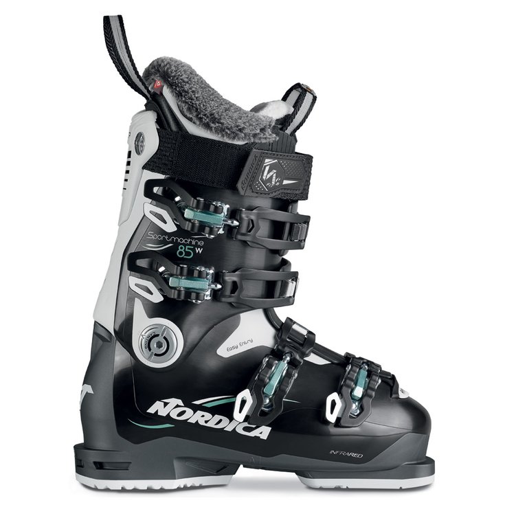 Botas de esquí Nordica Sportmachine W Black White Green Invierno 2022 | Glisshop