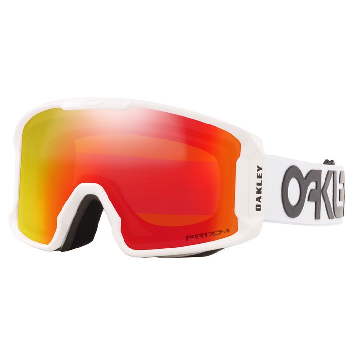 Oakley Masque de Ski Line Miner Xm Factory Pilot White Prizm Torch Iridium Présentation